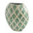 Rhys Decorative Vase, Hand-Applied Mosaic-Pattern Green-White Capiz 14 Inch-124246098