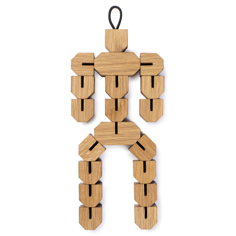 Spring Kitchen Wood 1 Piece Trivet, Oak, 19.5cm H x 9cm W x 2cm D