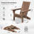 Wolak Folding Adirondack Chair with Cup Holder-265647080