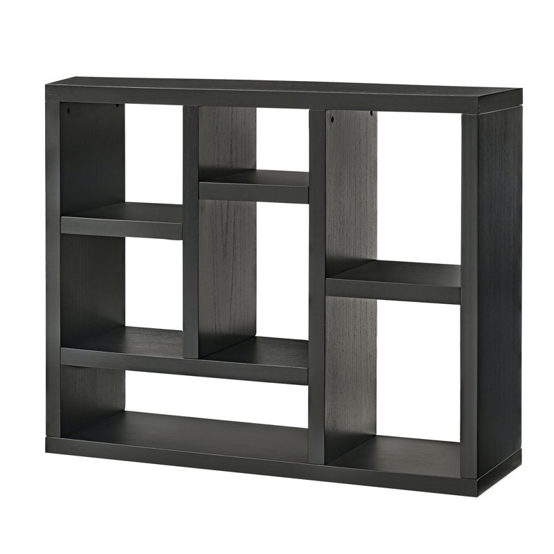 Open Wooden Open Shelf Bookcase, Freestanding Display Storage Cabinet With 7 Cube Storage Spaces, Floor Standing Bookshelf, Entryway, Living Room Storage Cabinet