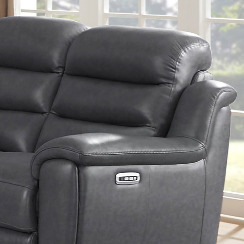 Cuir véritable Raghid inclinable, H 40,50 po x l 68,00 po x P 38,50 po, 1