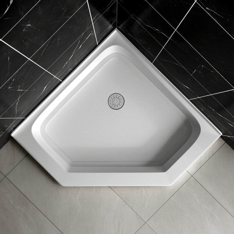 36" X 36" Neo-angle Single Threshold Acrylic Shower Base