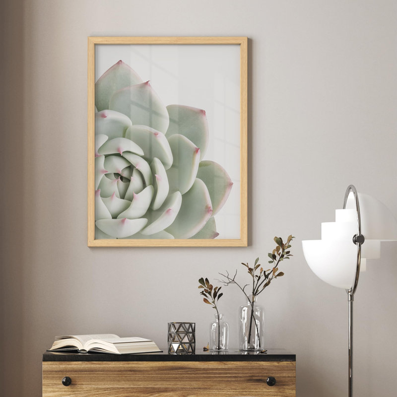 "Vert succulent, gros plan, rafraîchissant, nature, illustration, petit décor, œuvre d'art", Naturel, H 16 po x l 12 po
