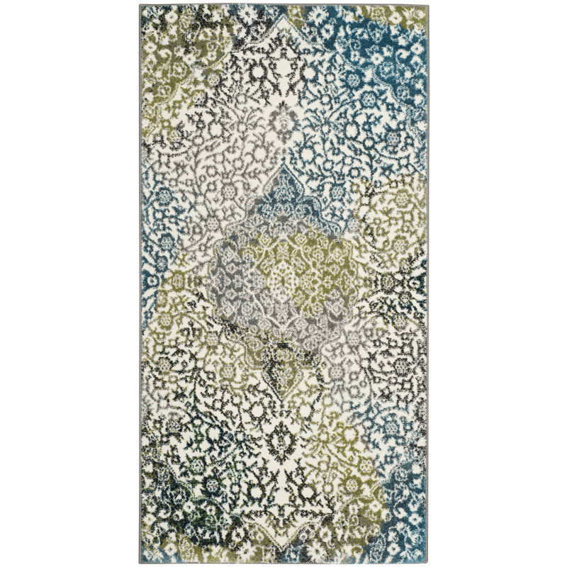 Wymore Damask Area Rug, Rectangle 79 x 152 cm