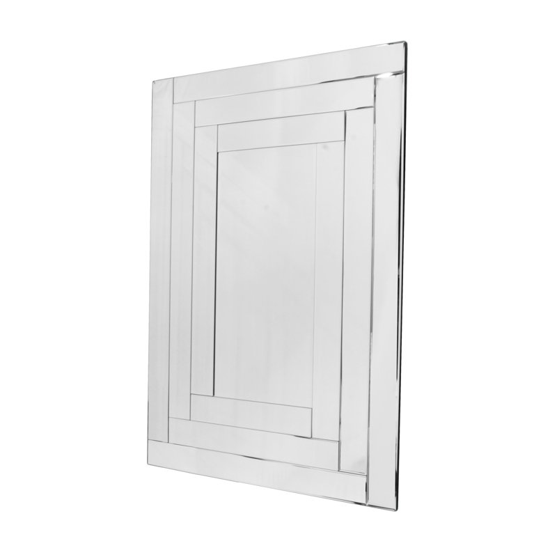 Jaya Glass Flat Wall Mirror, 140cm H x 80cm W