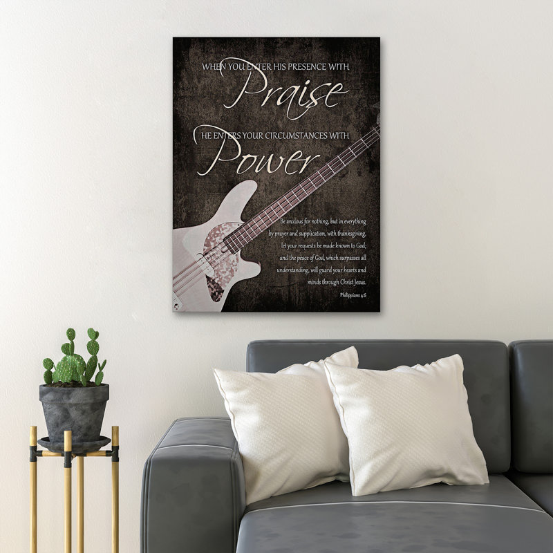Textual Art Print, 36" H x 24" W x 2" D