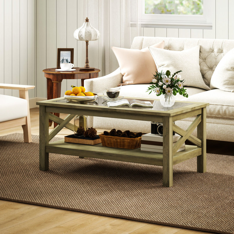Table basse Dishan, Gris