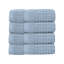 Ensemble de 4 serviettes Willow - 100% coton peigné, 630 g / m² de qualité supérieure, bleu, ultra doux et très absorbant (4 serviettes à main)-501306305-501306312