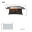 Table de foyer d'extérieur au propane en aluminium H 26,5 po x l 70,7 po Shuff