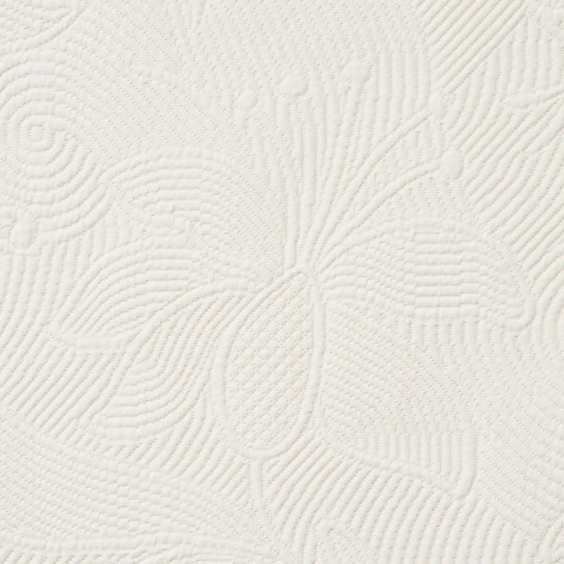 Tissu matelassé à volutes matelassées, Ivoire