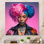 Rose et bleu femme afro-américaine III Rose et bleu femme afro-américaine III - reproduction sur toile