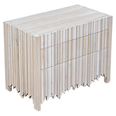 Commode 3 tiroirs en bois massif Desdemona