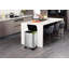 Steel Step On Recycling Bin - 46L