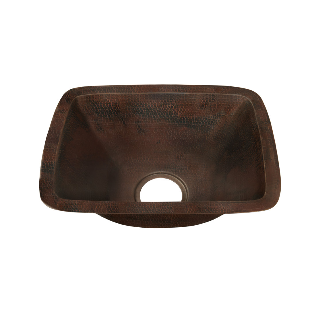Cordoba 17'' L Single Bowl Copper Kitchen Sink Novatto