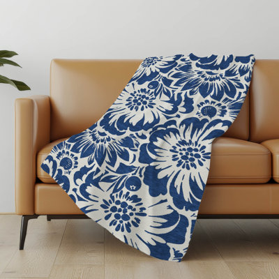 Jeté en sherpa floral Addison