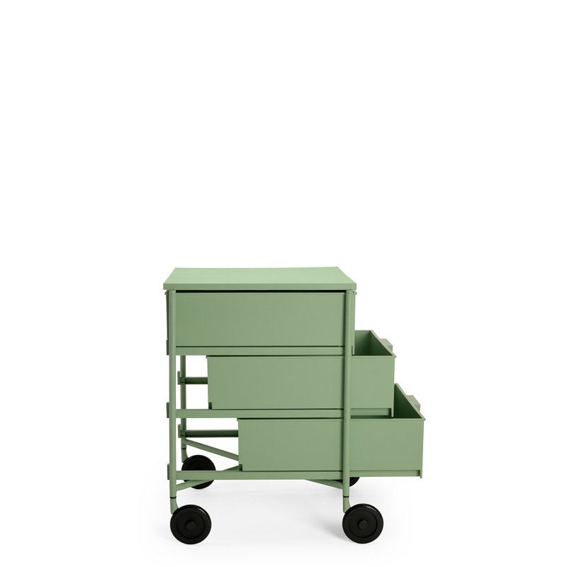 Citterio & Low Pale Green Mobile 3-Drawer Storage Unit