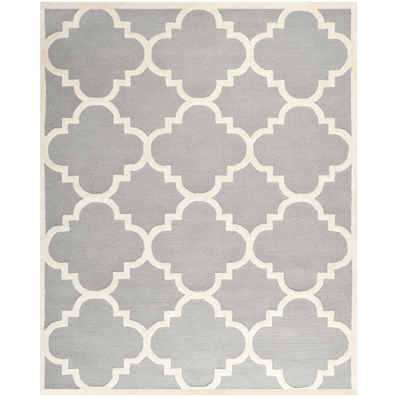 Cannen Hand Tufted Wool Geometric Rug, Rectangle 11'6" x 16'