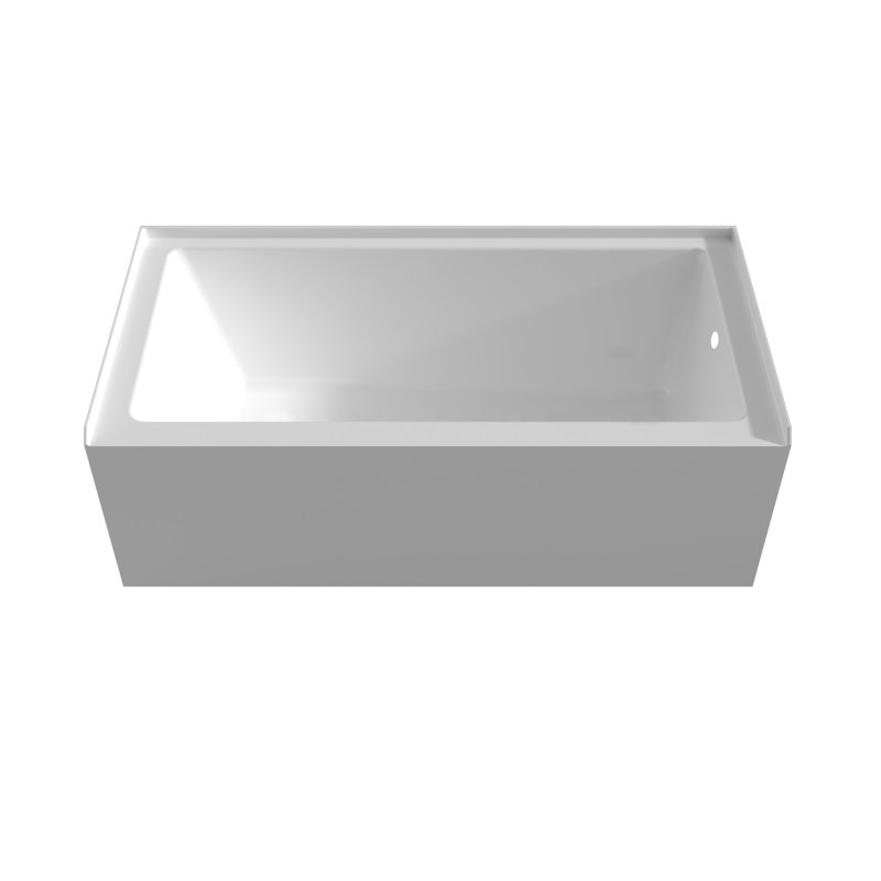 Sotria 60x30 Alcove Soaking Acrylic Bathtub, Right