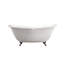 Ston 72" x 38" Soaking Solid Surface Bathtub-11013329