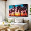 «Silhouette Tropical Sunset» sur toile-1072520480