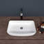 Lavabo de salle de bain vasque rectangulaire en céramique 24 po x 15 po
