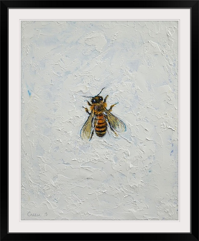 «Redwood Bee» par Michael Creese, reproduction d'art, Cadre noir, H 28 po x l 24 po x P 1 po