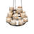 18 - Light Dimmable Geometric Chandelier