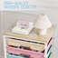 Rolling Storage Cart with Drawers,Utility Cart With 8 Drawers and Wooden Tabletop