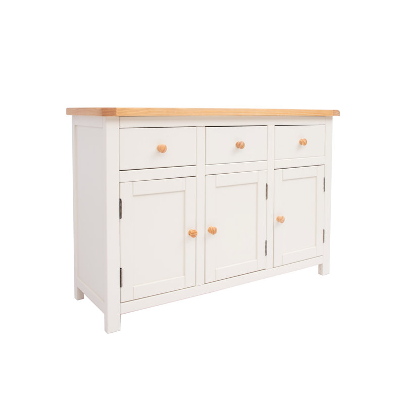 Nellis 120cm Sideboard, Brown/White