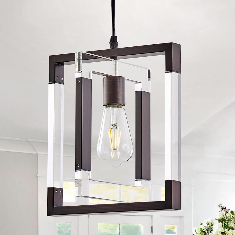 Luminaire suspendu noir 1 lumière