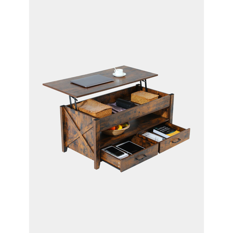 Teral Single Coffee Table, Brown
