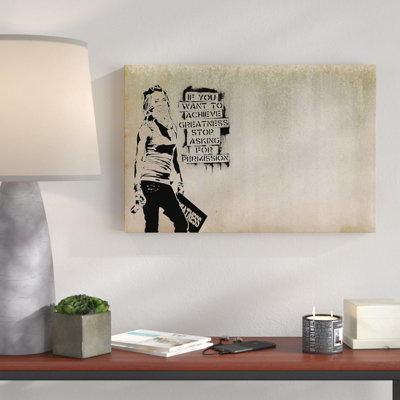 Greatness by Banksy - Wrapped Canvas Print