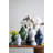 Classic Ceramic Ginger Jar With Glossy Finish And Finial Lid-1601314512-1601314519