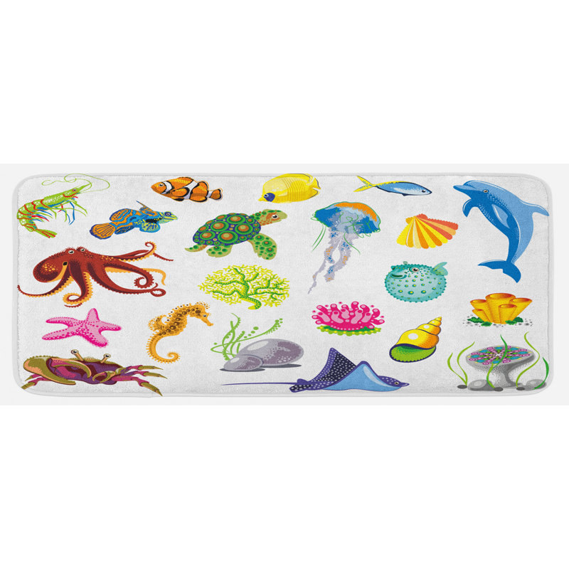 Tapis de cuisine marine