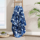 Wallpaper Leaves Throw Blanket