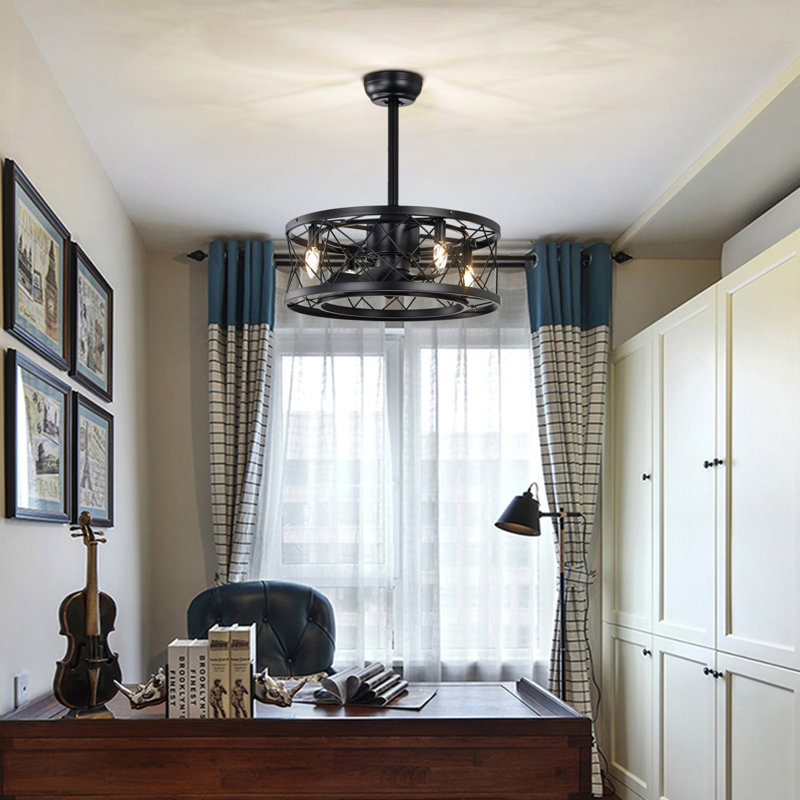 Ventilateur de plafond avec ensemble d'éclairage Lakietha