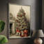 «Christmas Holiday Art CDXCV», reproduction d'art encadrée - bois massif-139973304