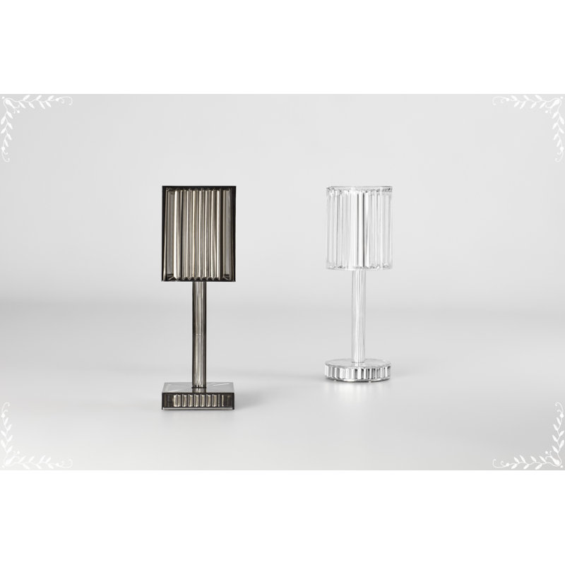 Gatsby Square Resin Table Lamp, Fume