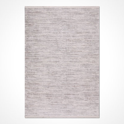 Modern Beige Machine Washable Non-Slip Area Rug