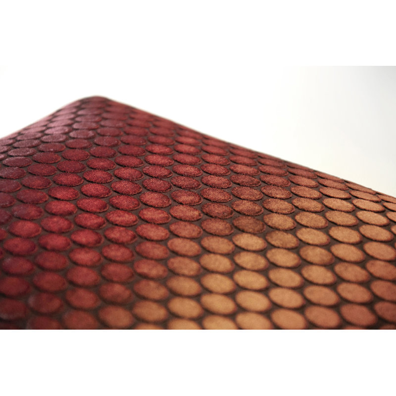Dots Square Velvet Pillow Cover & Insert, 18"H x 18"W, Paprika