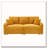 80" Corduroy Folding Sofa with Cup Holder and Pillow-2144259371
