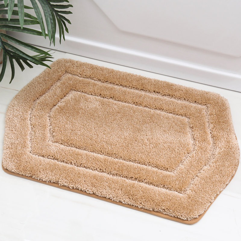 Non-Slip Bath Rug, Beige, 43.2cm W x 68.6cm L