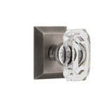 Grandeur Concealed Screw Mechanism Geometric Knob with Square Rosette