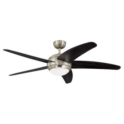 Ventilateur de plafond standard à DEL à 5 pales de 56 po avec télécommande et ensemble d'éclairage inclus Bendan