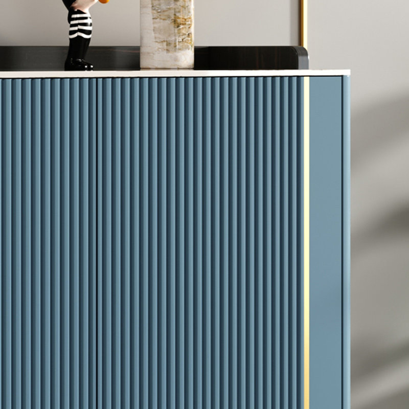 Rangement à chaussures en bois manufacturé bleu
