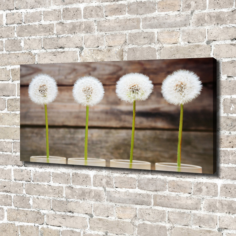 Dandelions - No Frame Print on Glass, Canvas, 70cm H x 140cm W x 2cm D