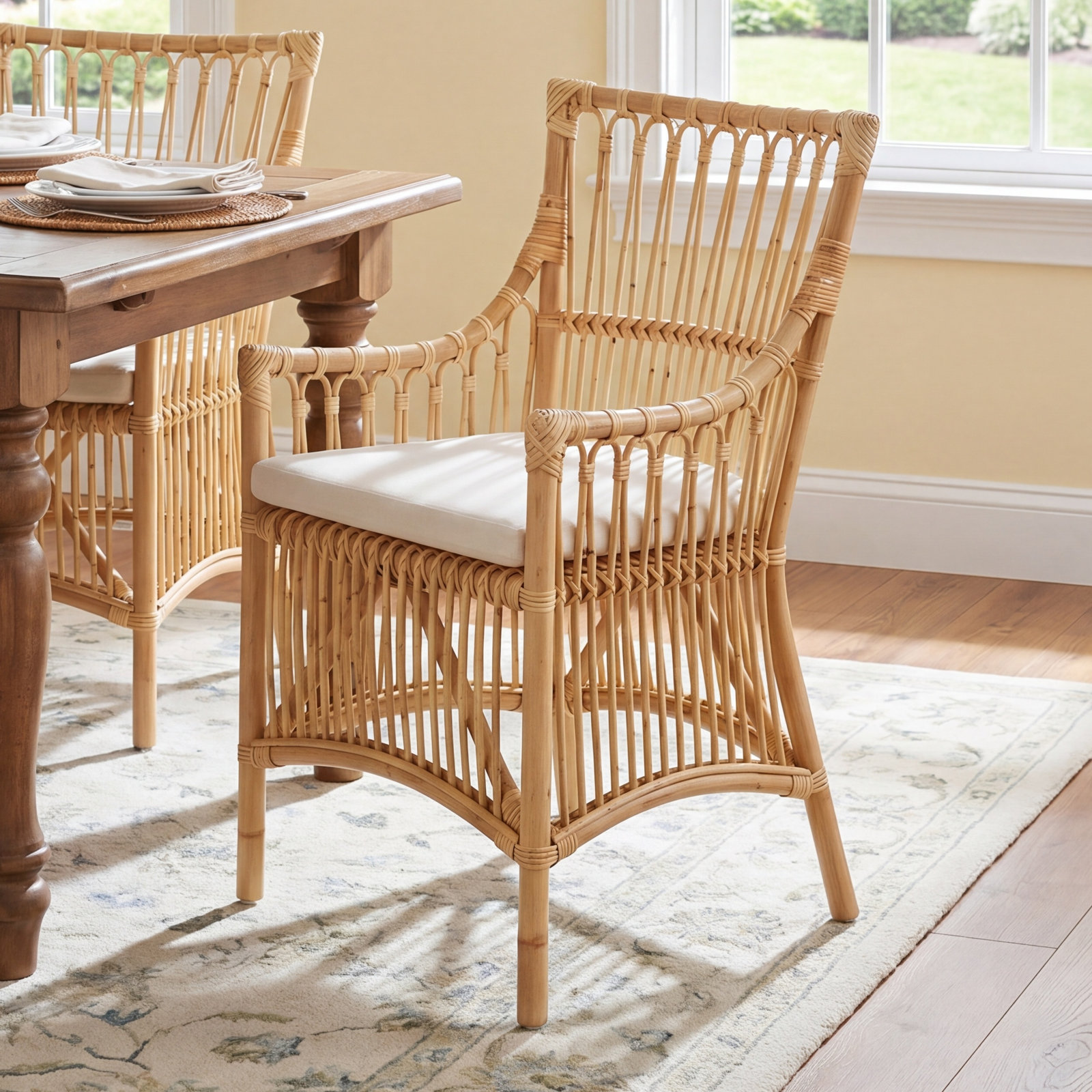 Bree Cotton Side Chair, Forest Green