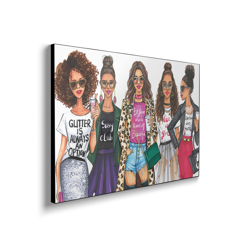 Impression sur toile, "Steistix", "Fashionistas, African American" par Rongrong DeVoe