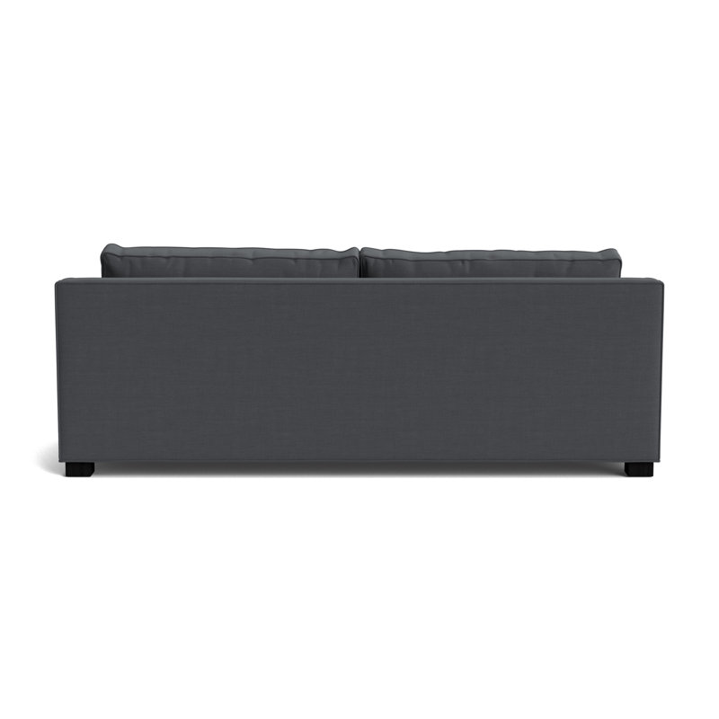 Keaton Slope No Nail 94 Sofa, Performance Linen - Charcoal, Black