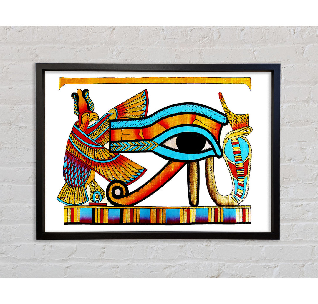 Gerahmtes Leinwandbild Egyptian All Seeing Eye Of Ra